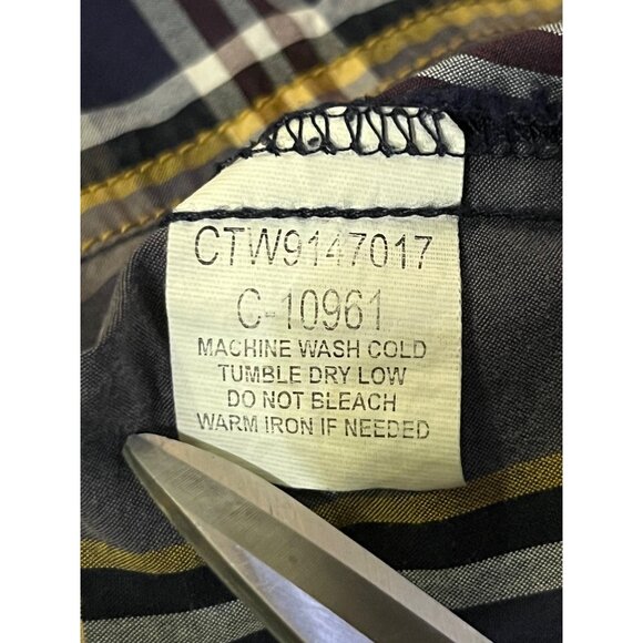 Cruel Girl Plaid Western Shirt Womens XL Used Snap Front 100% Cotton - Picture 13 of 16